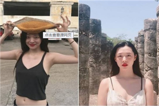 FB疯传韩国女星雪莉惯性不穿内衣烫夹头发时粉乳走光了
